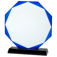 Trophée Octogonal Bleu