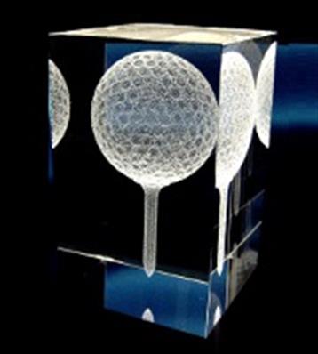 Trophée 3D Golf + Tee
