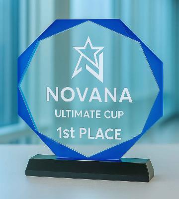 Trophée Octogonal Bleu